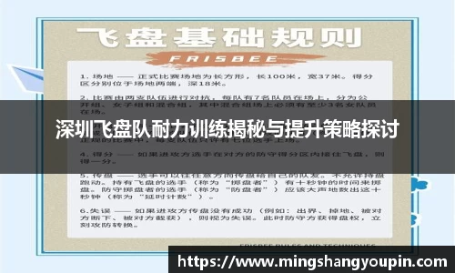 深圳飞盘队耐力训练揭秘与提升策略探讨